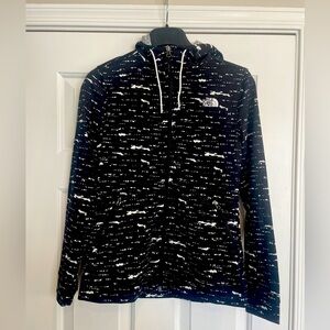 The North Face Women’s TKA Glacier Zip Up Hoodie Size Small Black and Wh…